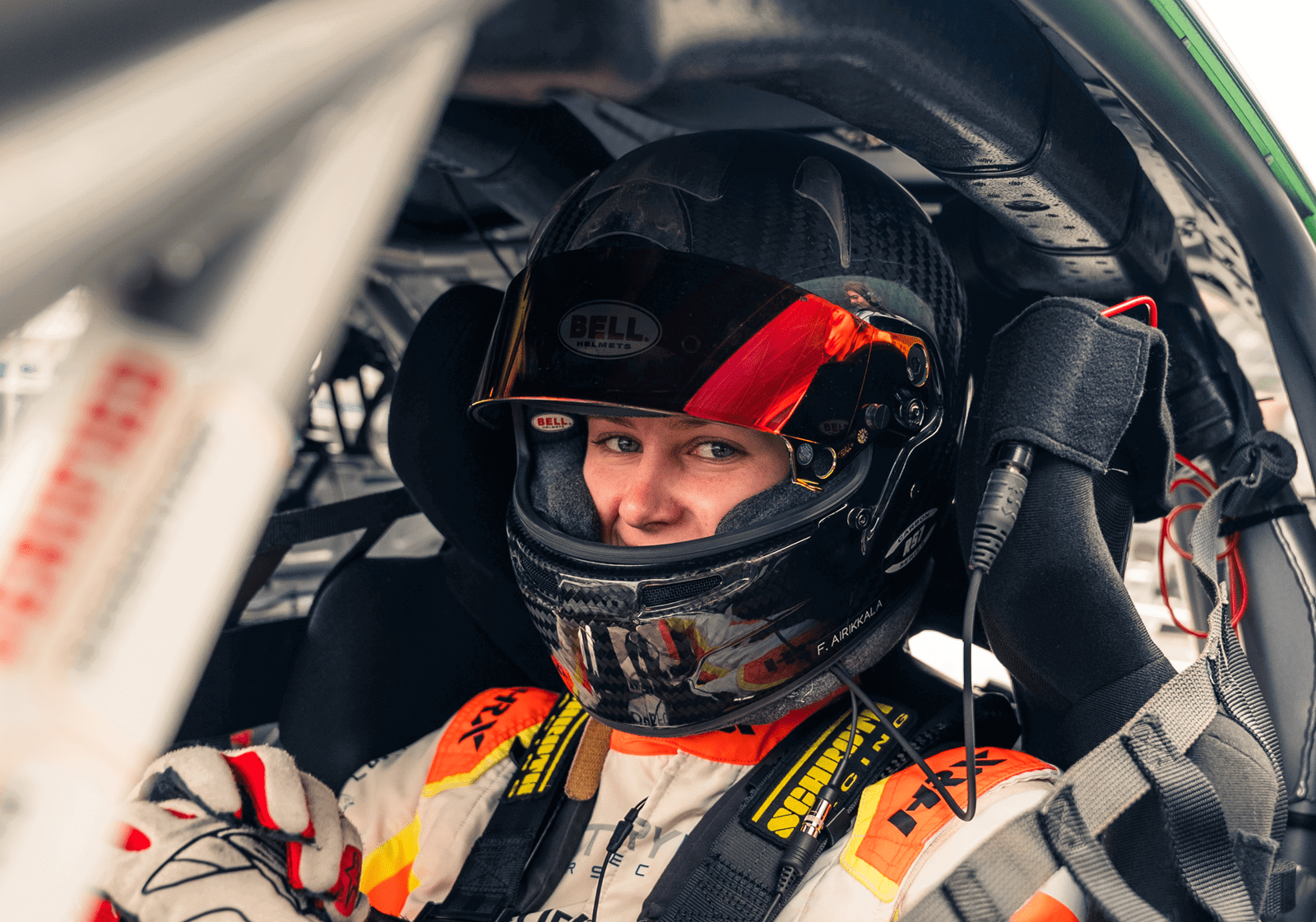 Flame Airikkala in Porsche 911 GT3 Cup car. Credit: AF Motorsport.