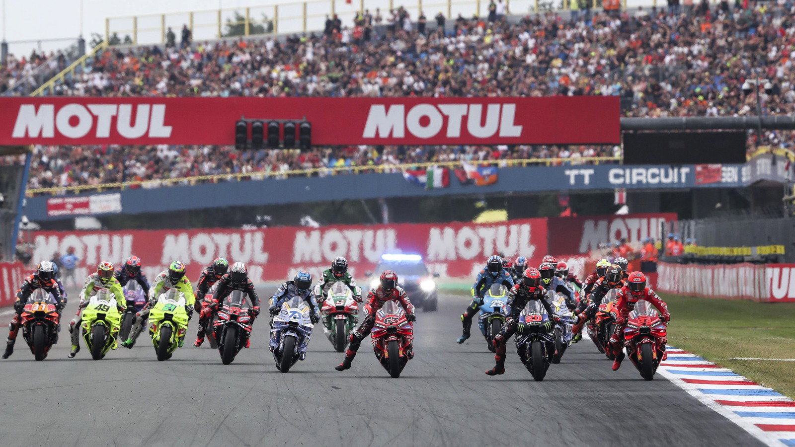 Start, 2025 Dutch MotoGP Sprint at Assen. 