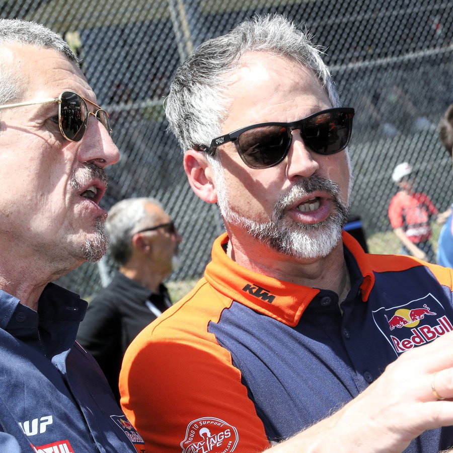 Guenther Steiner, Jens Hainbach (KTM), 2026 Italian MotoGP.