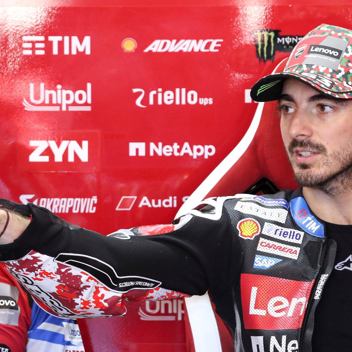 Pecco Bagnaia, Cristian Gabarrini, 2026 Italian MotoGP.