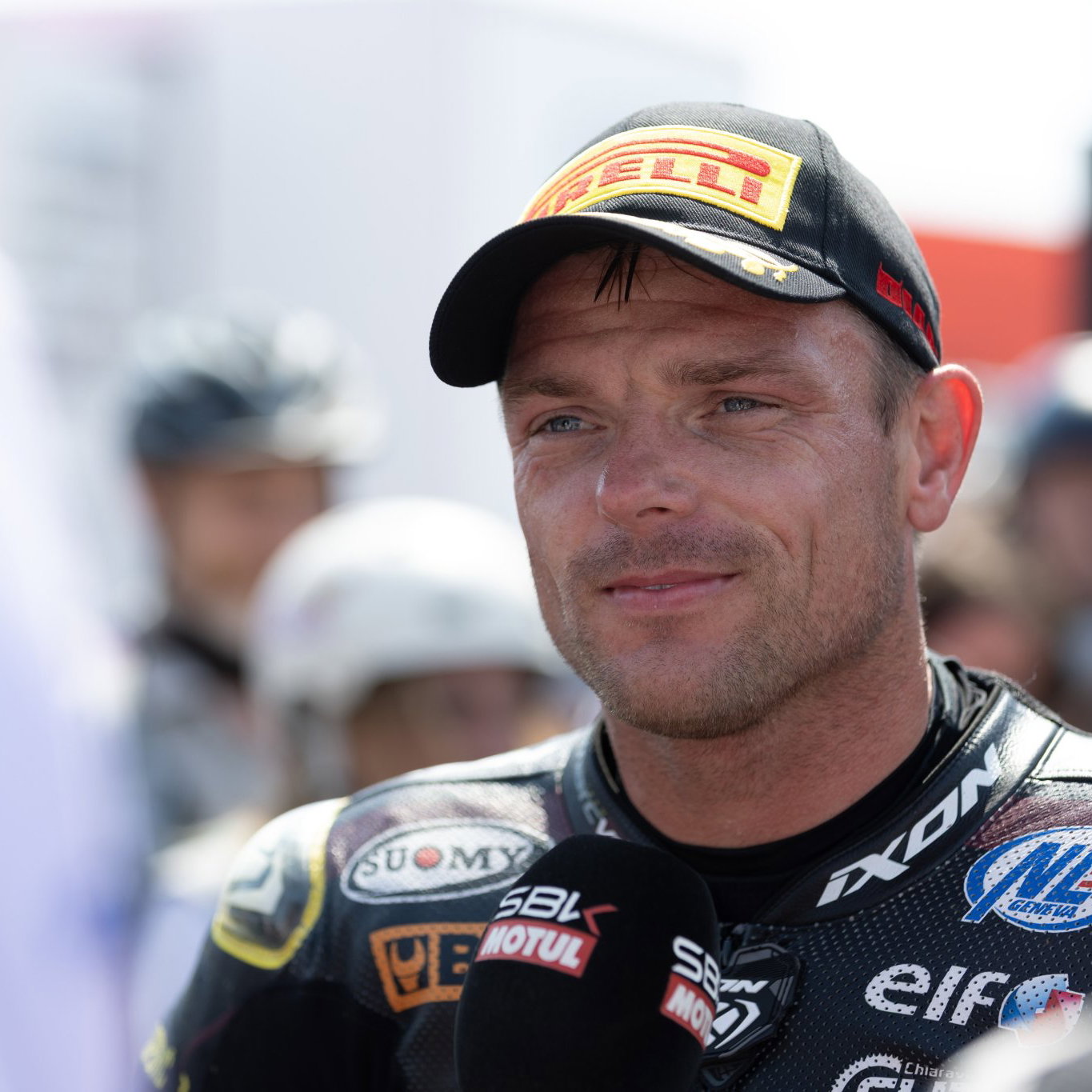 Sam Lowes, 2026 Aragon WorldSBK, parc ferme. Credit: Gold and Goose.