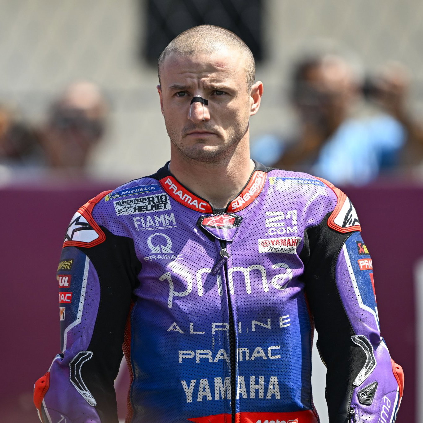 Jack Miller, 2026 MotoGP Hungarian Grand Prix, grid ceremony. Credit: Gold and Goose.