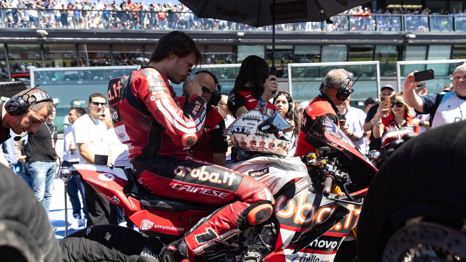 Nicolo Bulega, 2026 Emilia-Romagna WorldSBK, grid. Credit: Gold and Goose.