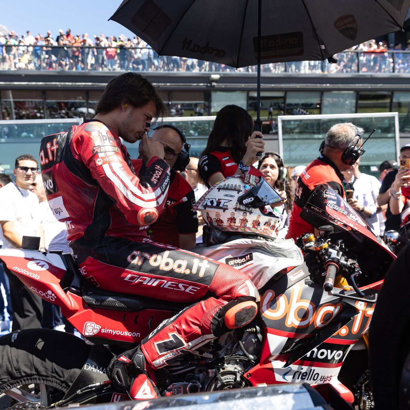 Nicolo Bulega, 2026 Emilia-Romagna WorldSBK, grid. Credit: Gold and Goose.