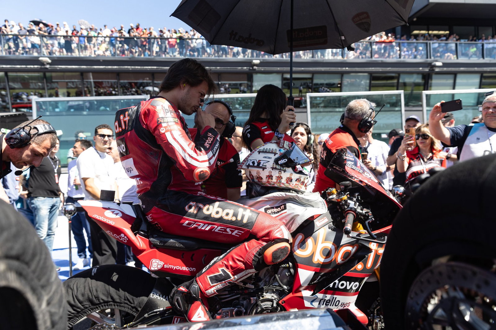 Nicolo Bulega, 2026 Emilia-Romagna WorldSBK, grid. Credit: Gold and Goose.
