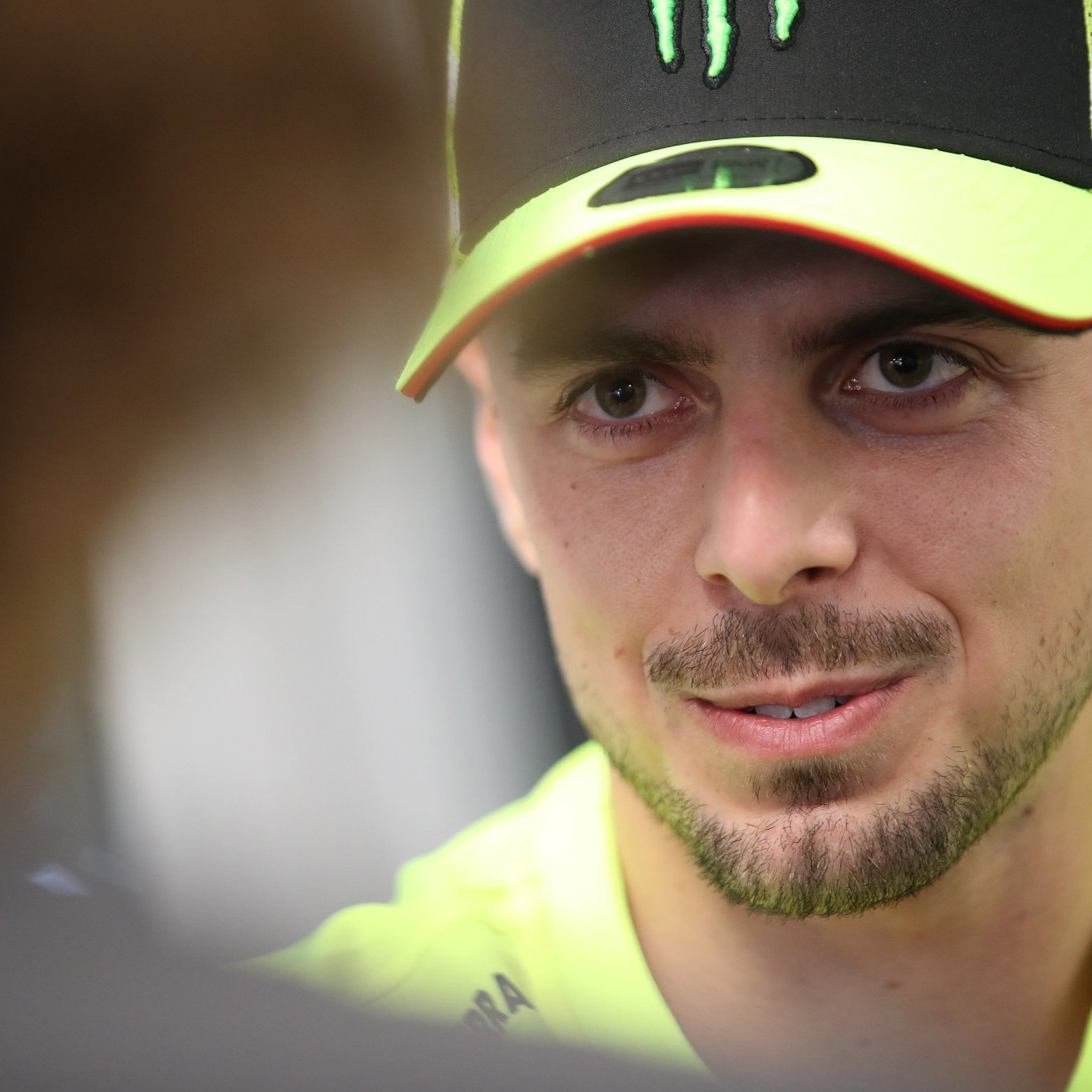 Fabio Di Giannantonio speaks to the media at 2026 MotoGP Czech Grand Prix. Credit: Gold and Goose.