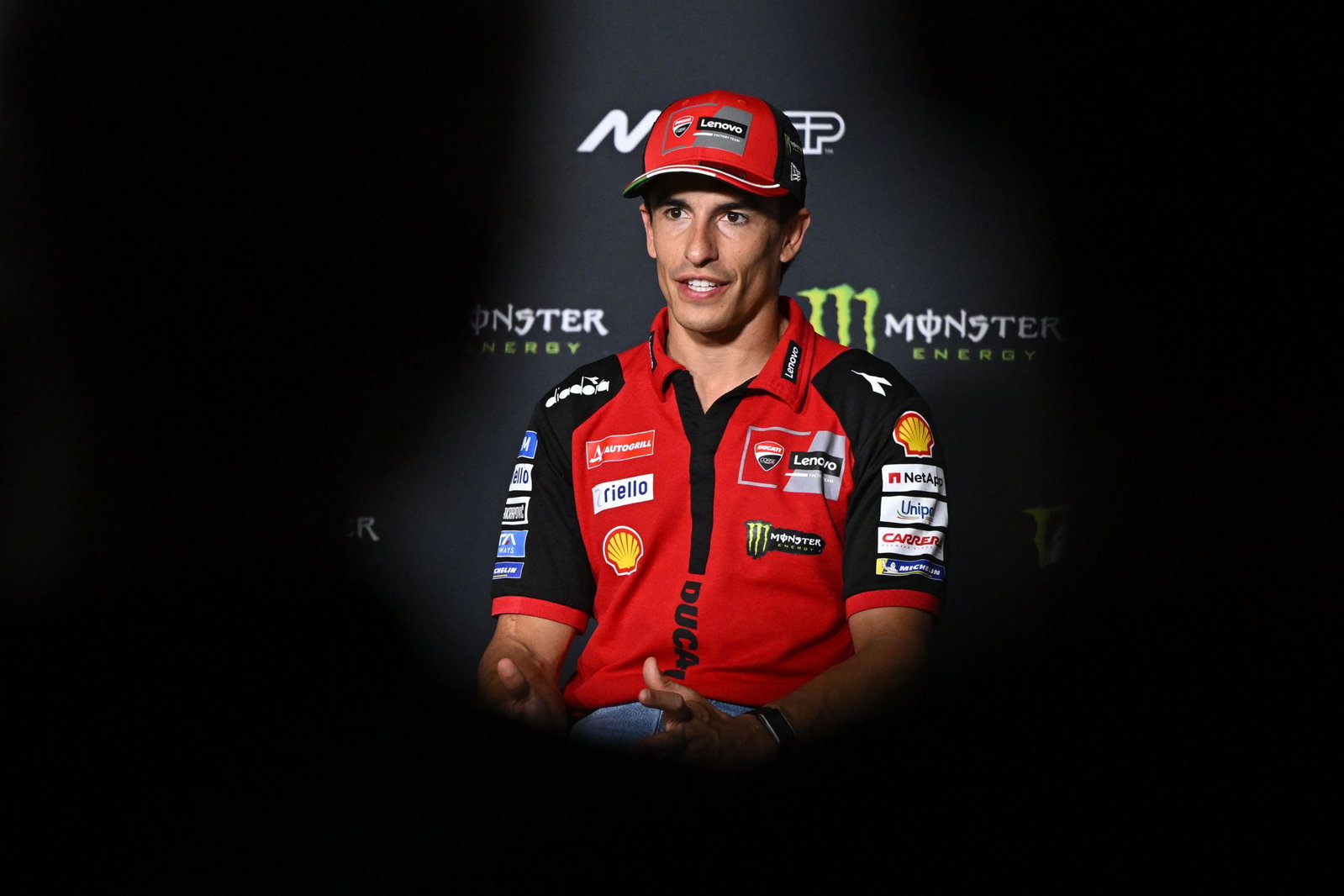 Marc Marquez, 2026 MotoGP Czech Grand Prix, press conference. Credit: Gold and Goose.