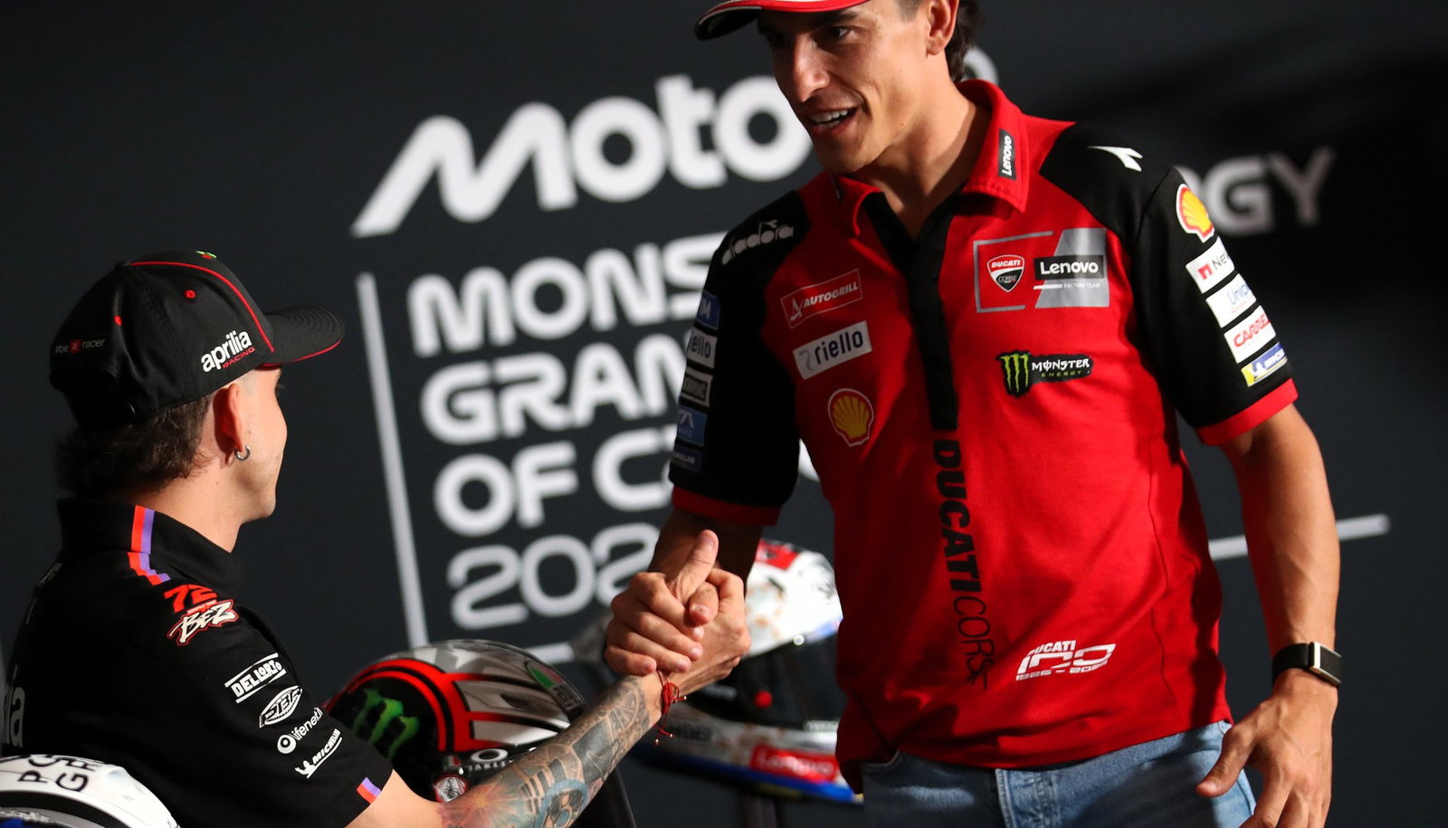 Marc Marquez, Marco Bezzecchi, Thursday, 2026 Brno MotoGP. 