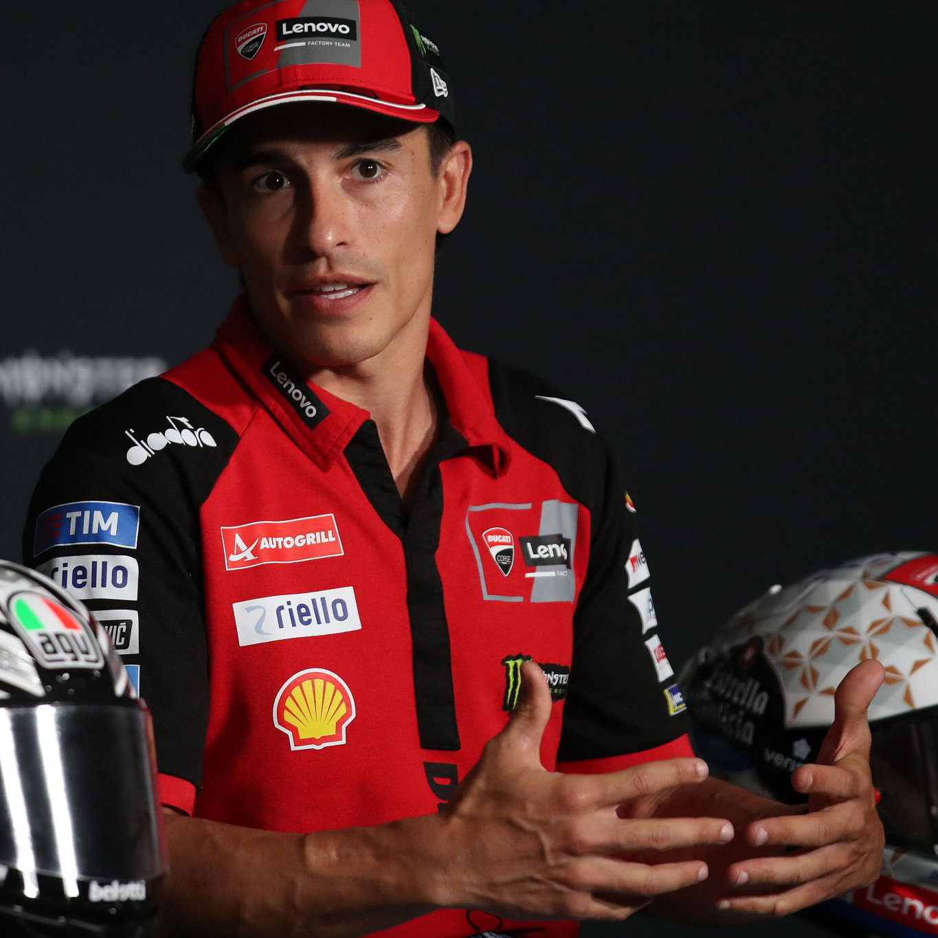 Marc Marquez, 2026 MotoGP Czech Grand Prix, press conference. Credit: Gold and Goose.