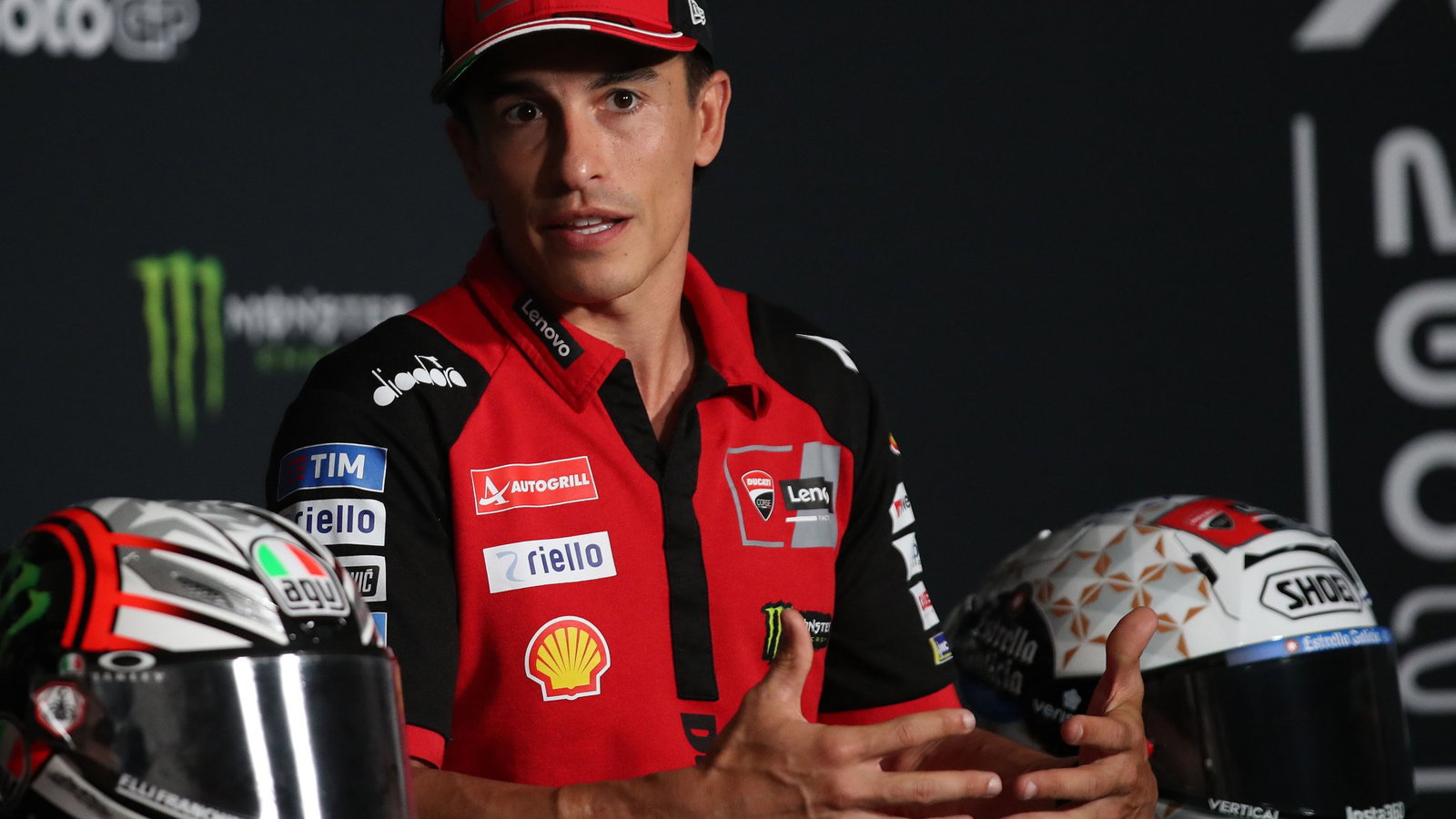 Marc Marquez, 2026 MotoGP Czech Grand Prix, press conference. Credit: Gold and Goose.