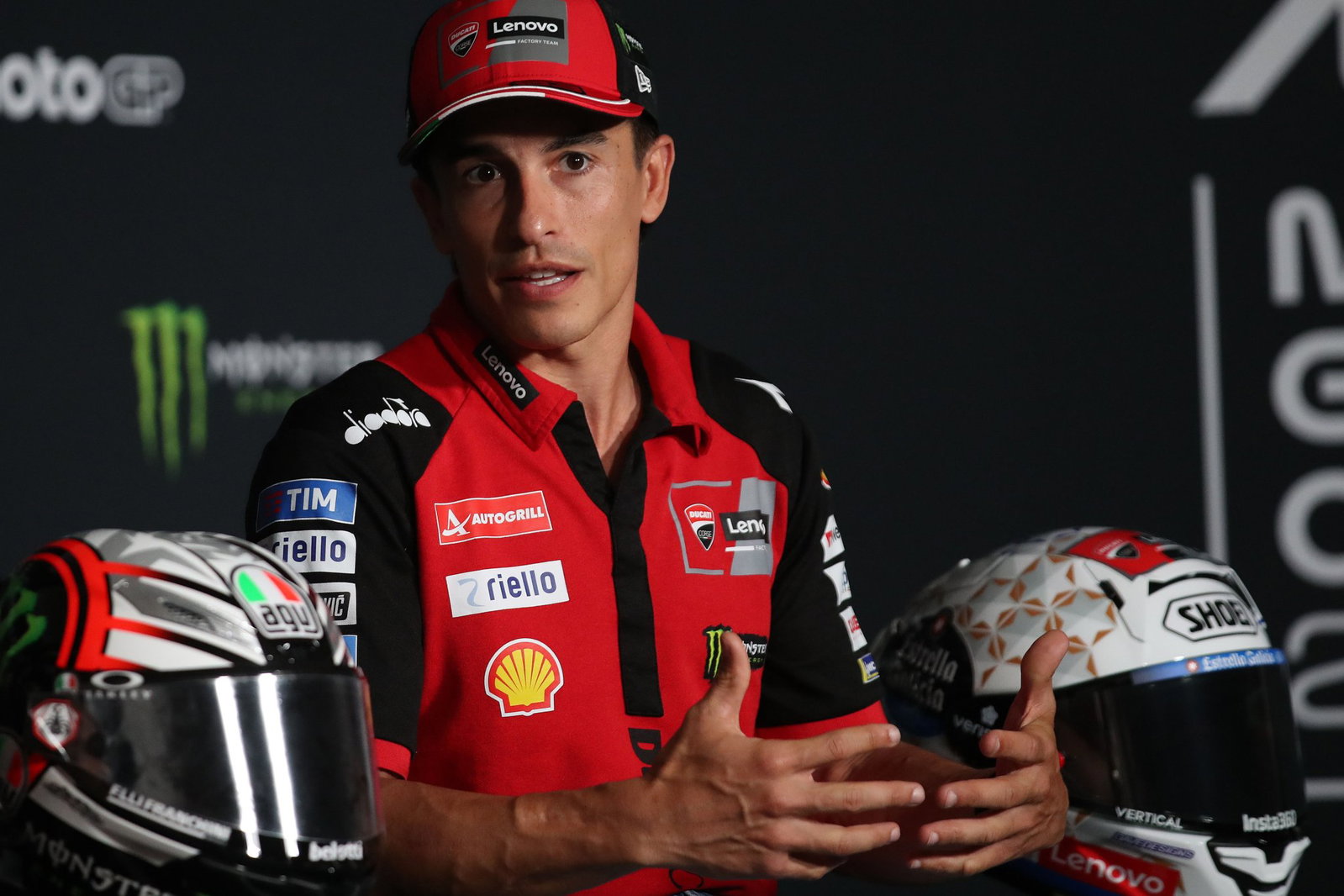 Marc Marquez, 2026 MotoGP Czech Grand Prix, press conference. Credit: Gold and Goose.