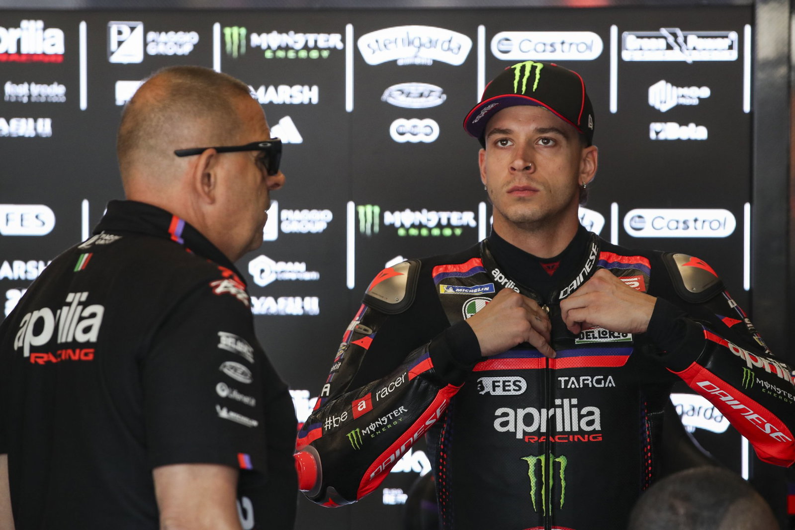 Marco Bezzecchi, 2026 MotoGP Czech Grand Prix, pit box. Credit: Gold and Goose.