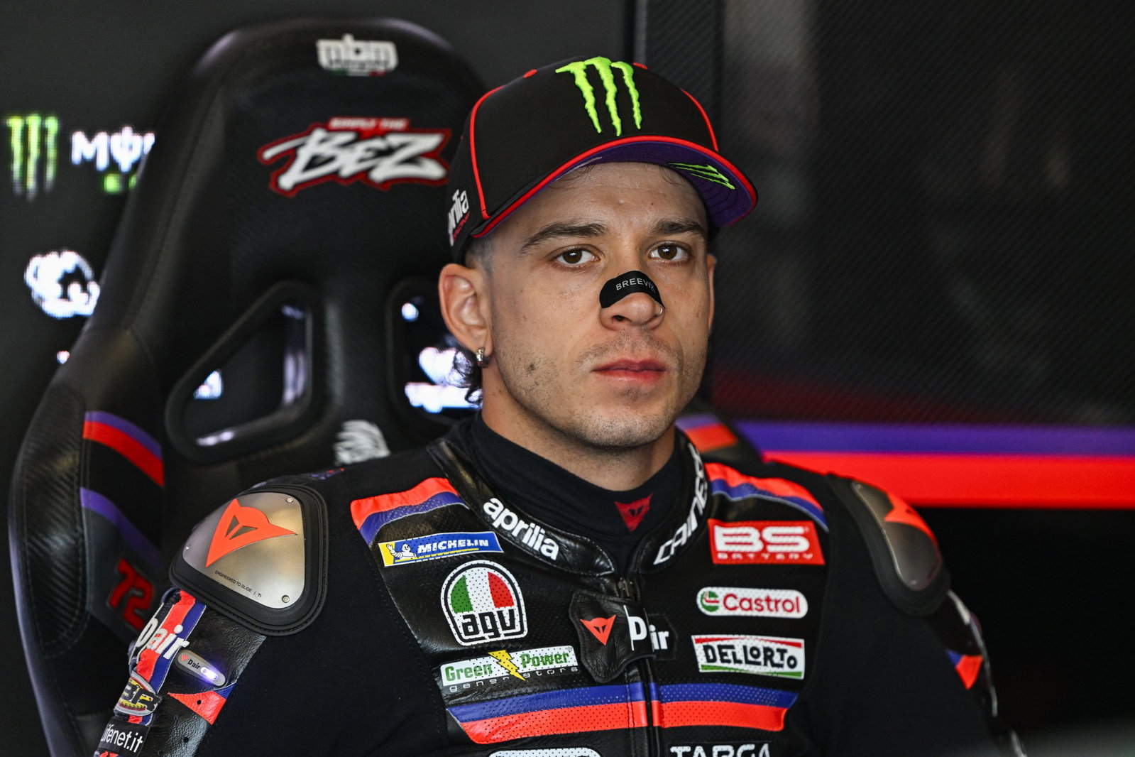 Marco Bezzecchi, 2026 MotoGP Czech Grand Prix, pit box. Credit: Gold and Goose.