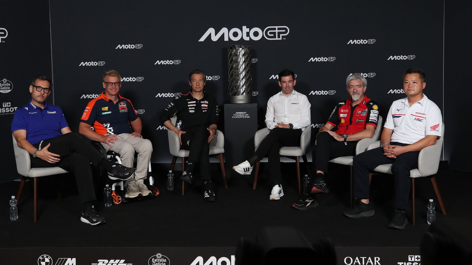 Manufacturer representatives with Carlos Ezpeleta in press conference announcing new commercial deal. Credit: Gold and Goose.