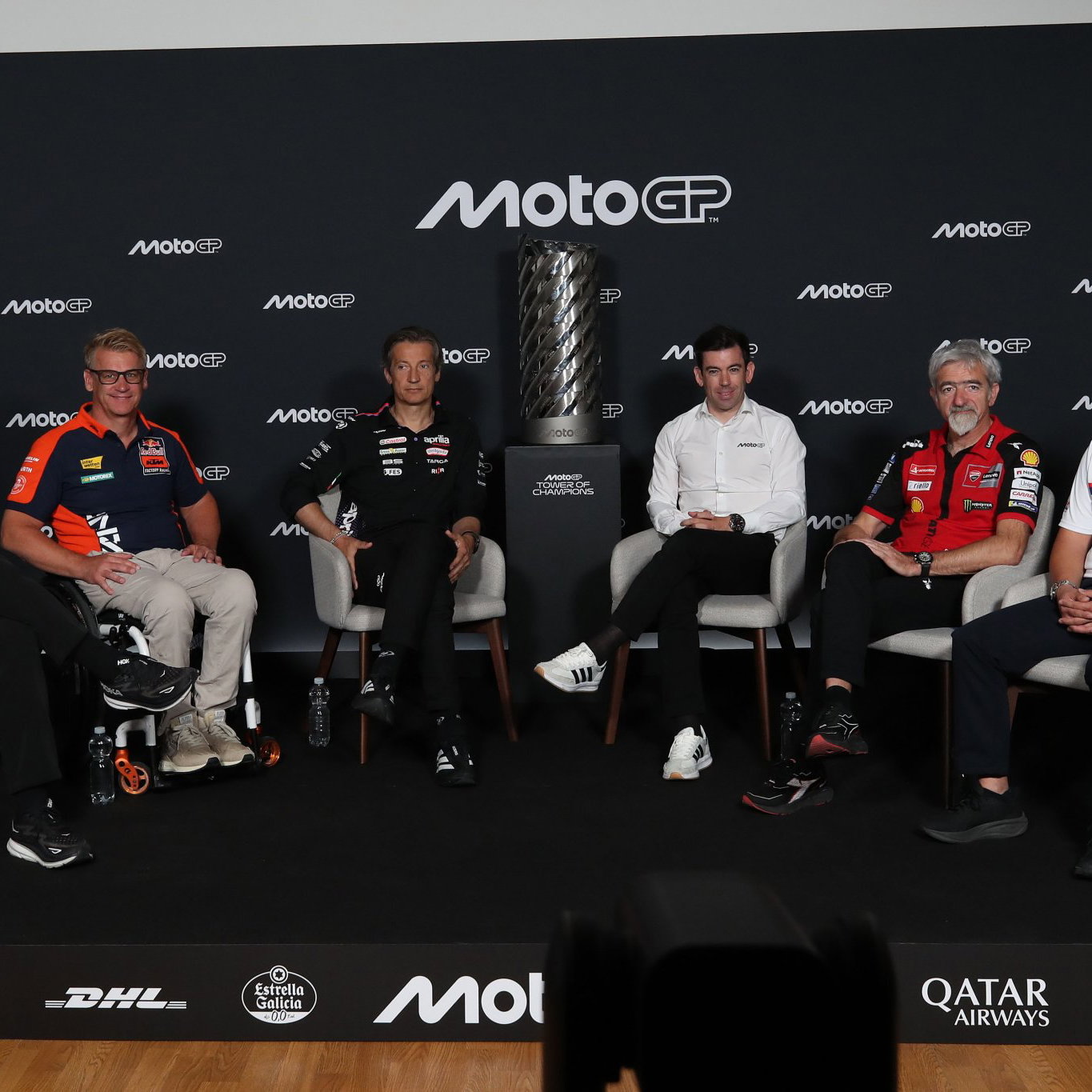 Manufacturer representatives with Carlos Ezpeleta in press conference announcing new commercial deal. Credit: Gold and Goose.