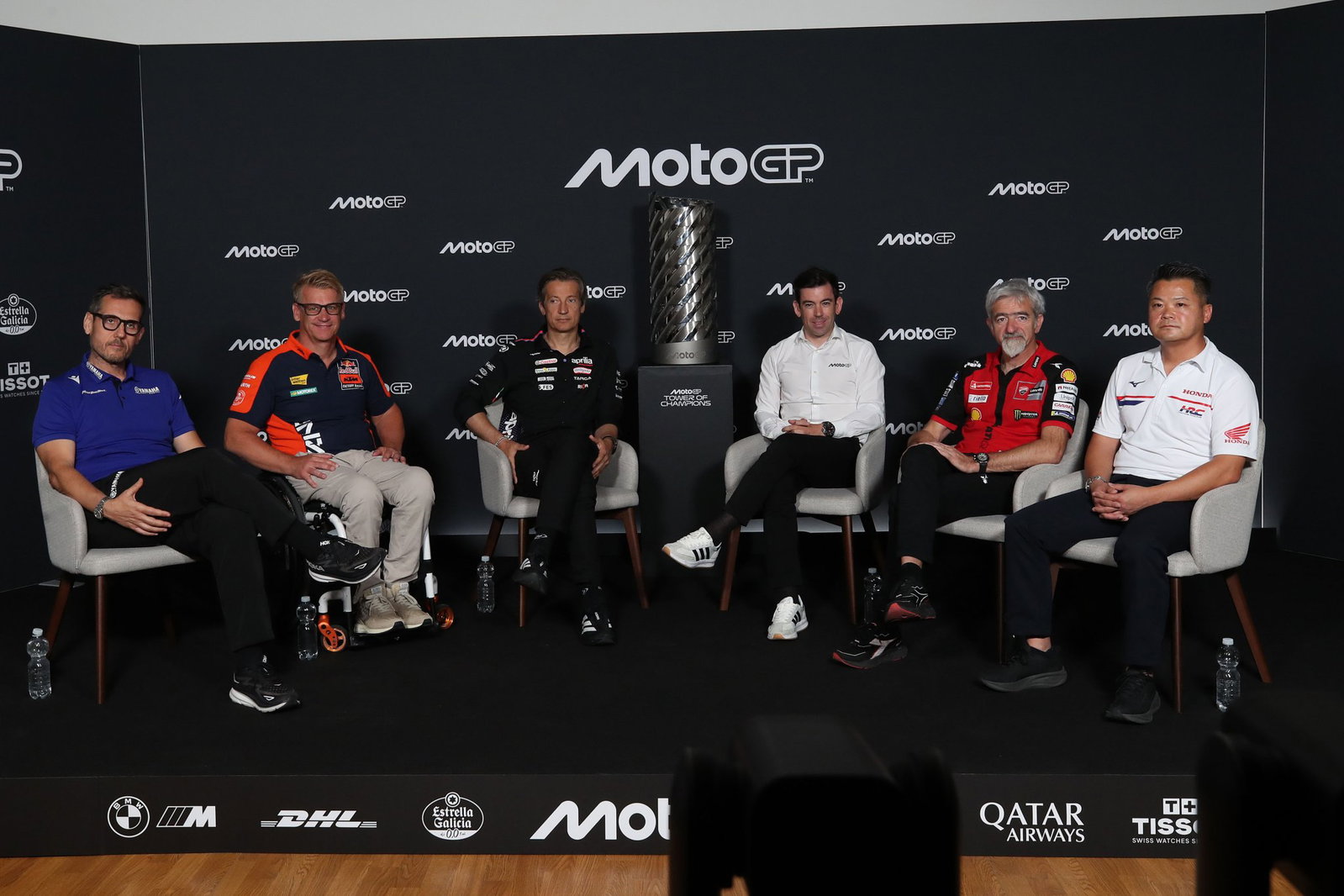 Manufacturer representatives with Carlos Ezpeleta in press conference announcing new commercial deal. Credit: Gold and Goose.