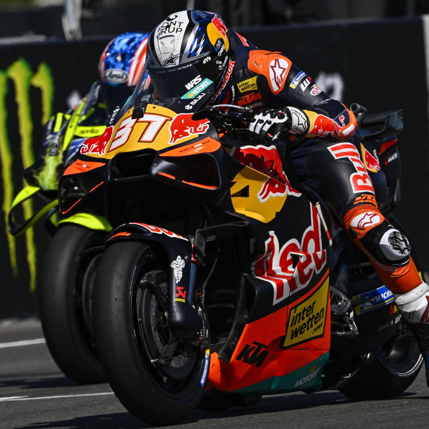 Pedro Acosta, 2026 MotoGP Czech Grand Prix, practice start. Credit: Gold and Goose.