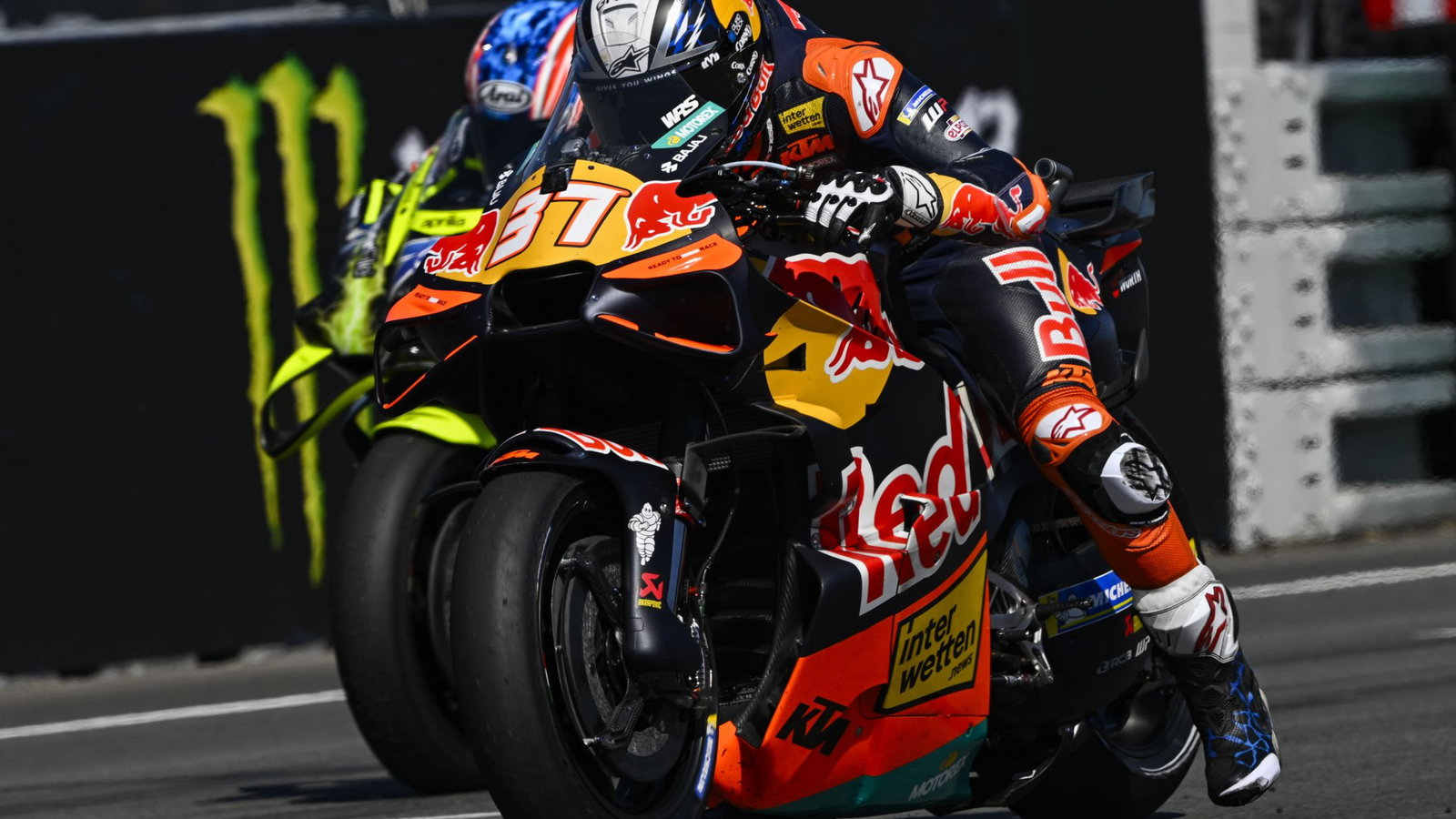 Pedro Acosta, 2026 MotoGP Czech Grand Prix, practice start. Credit: Gold and Goose.