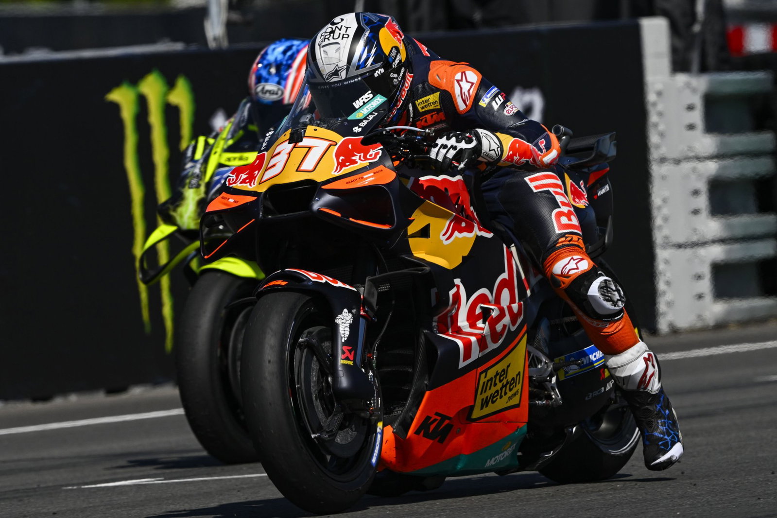 Pedro Acosta, 2026 MotoGP Czech Grand Prix, practice start. Credit: Gold and Goose.