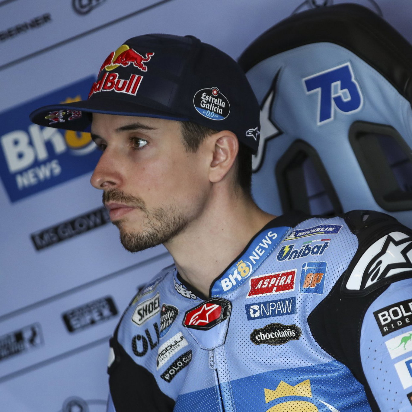Alex Marquez, 2026 MotoGP Czech Grand Prix, pit box. Credit: Gold and Goose.