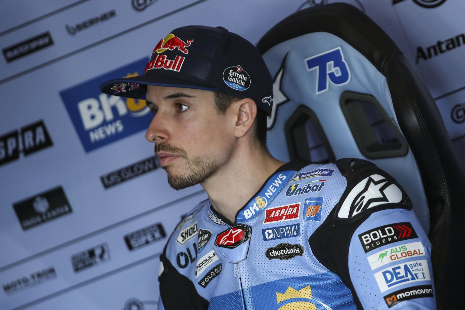 Alex Marquez, 2026 MotoGP Czech Grand Prix, pit box. Credit: Gold and Goose.