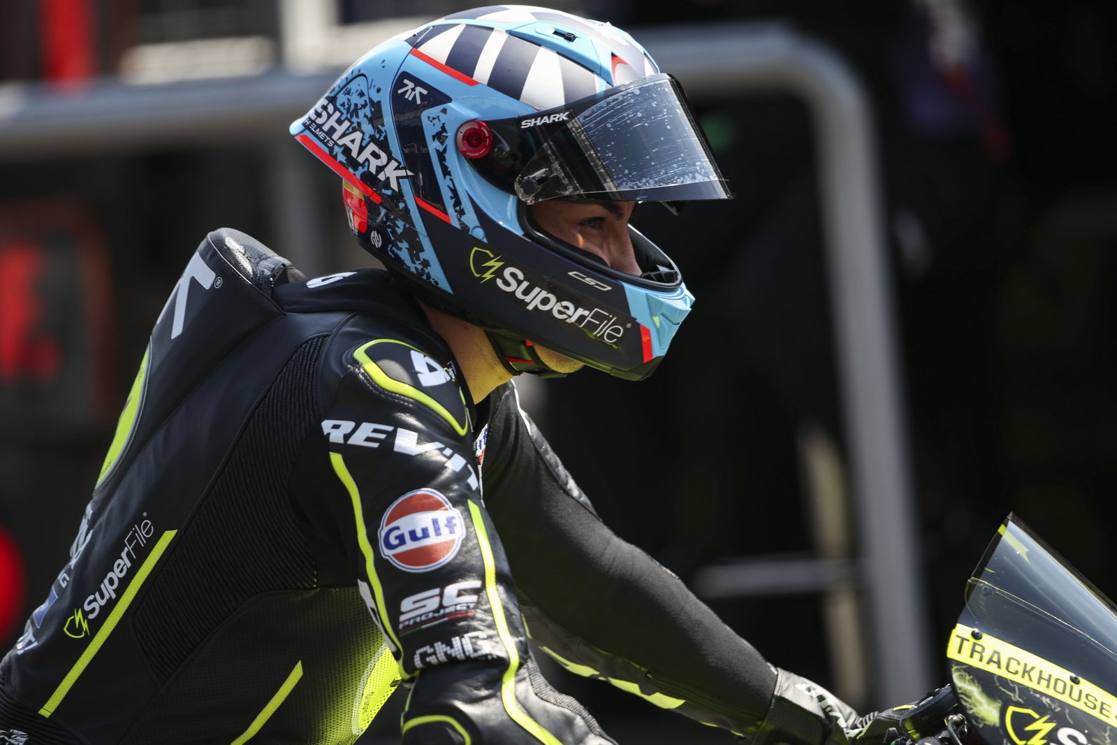 Raul Fernandez, 2026 MotoGP Czech Grand Prix, pit lane. Credit: Gold and Goose.