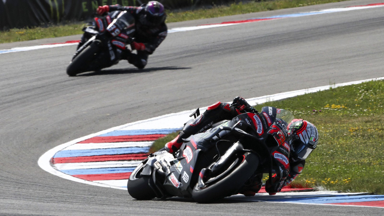 Bezzecchi leads Martin in the Sprint, 2026 Brno MotoGP. 