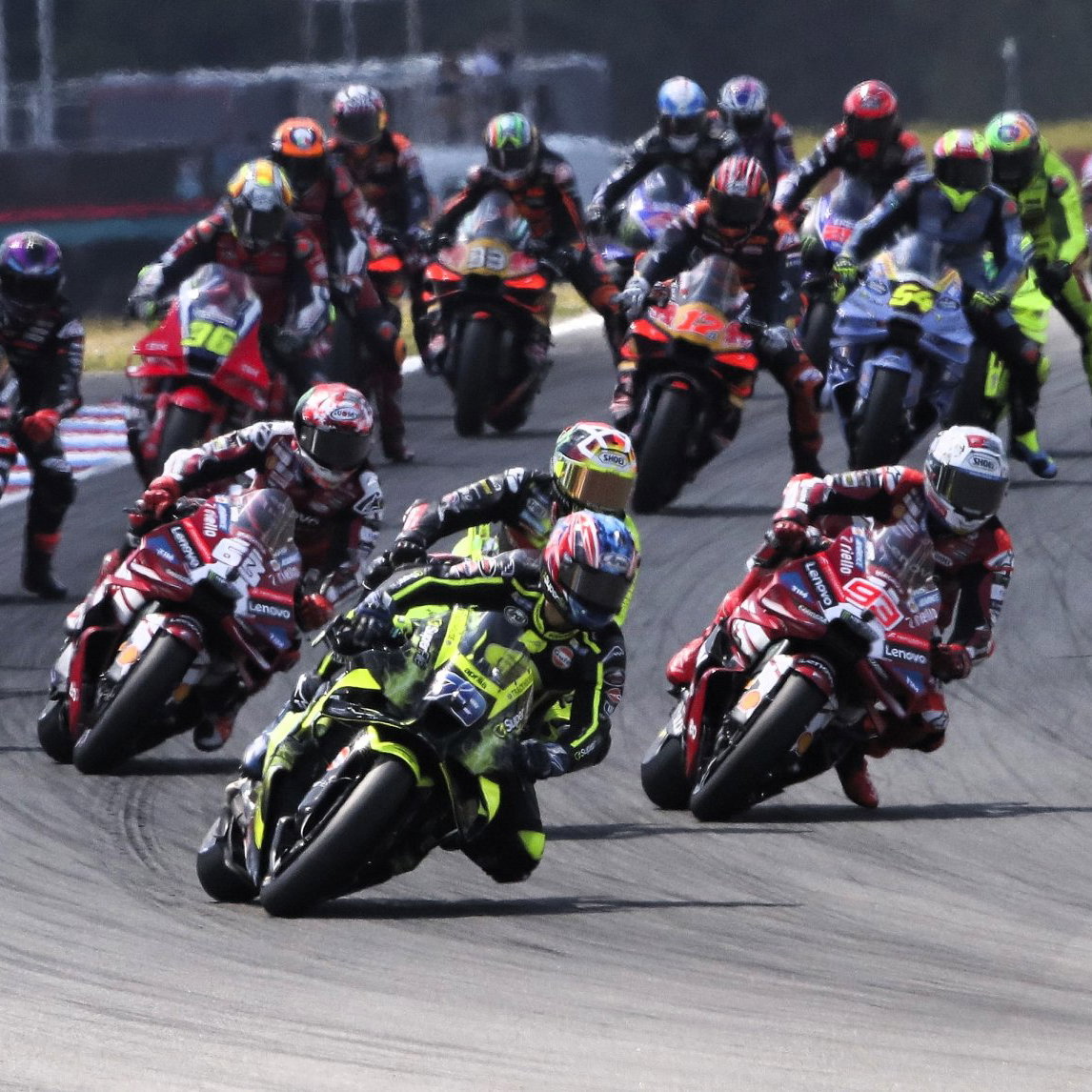 Ai Ogura leads, start, 2026 Brno MotoGP.