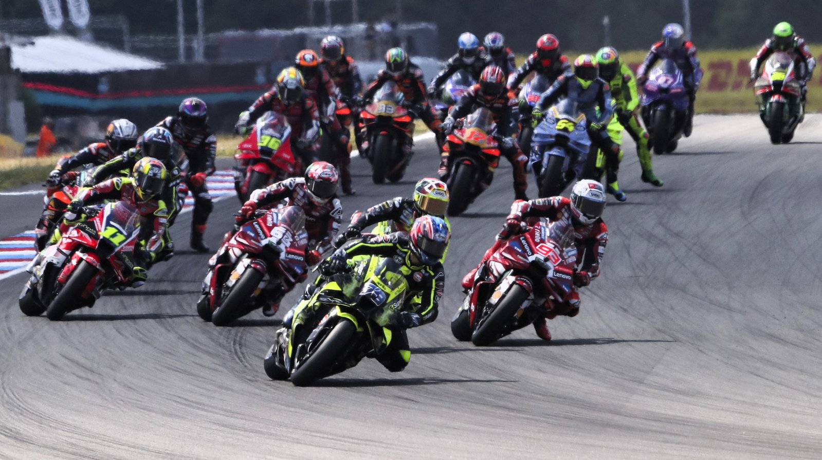 Ai Ogura leads, start, 2026 Brno MotoGP.
