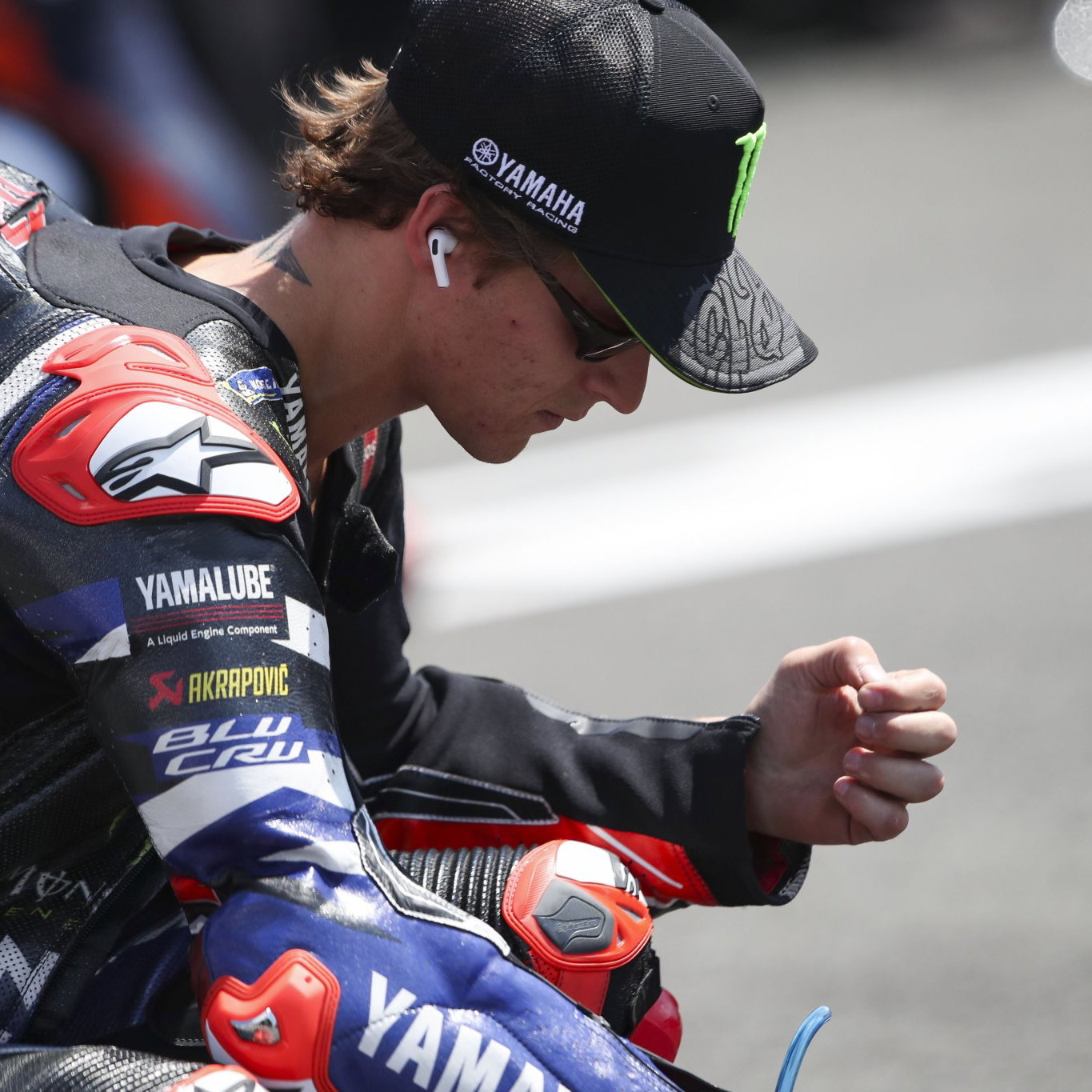 Fabio Quartararo, 2026 MotoGP Czech Grand Prix, pre-race ceremony. Credit: Gold and Goose.