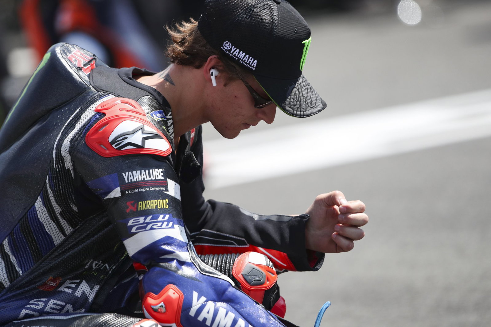 Fabio Quartararo, 2026 MotoGP Czech Grand Prix, pre-race ceremony. Credit: Gold and Goose.