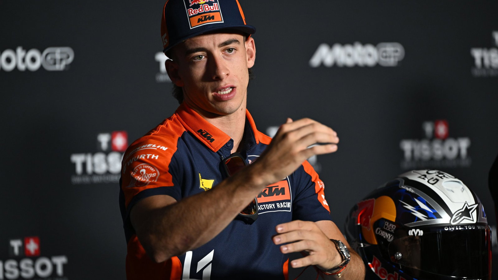 Pedro Acosta, 2026 MotoGP Dutch Grand Prix, pre-event press conference. Credit: Gold and Goose.