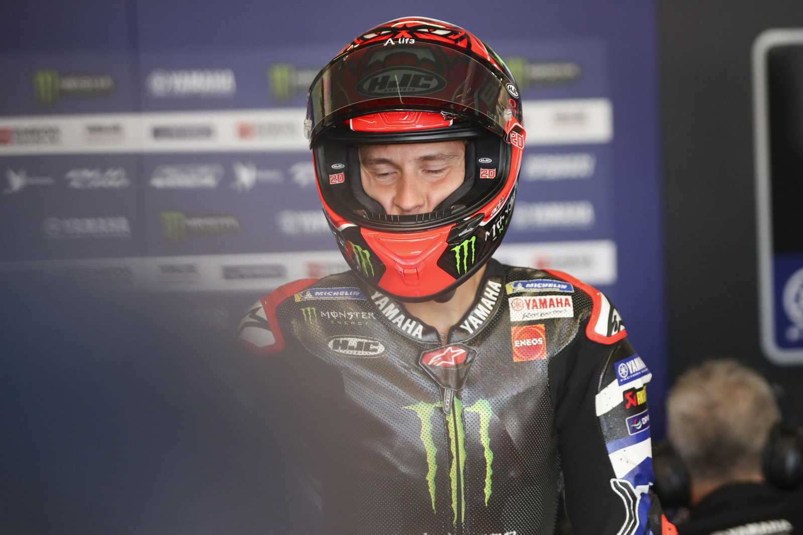Fabio Quartararo, 2026 MotoGP Dutch Grand Prix, pit box. Credit: Gold and Goose.