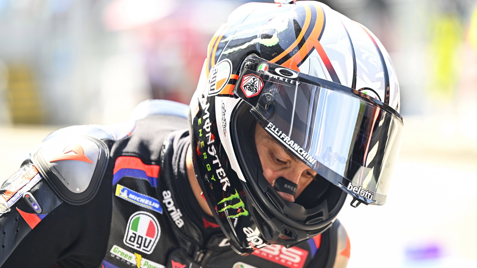Marco Bezzecchi, 2026 MotoGP Dutch Grand Prix, pit lane. Credit: Gold and Goose.