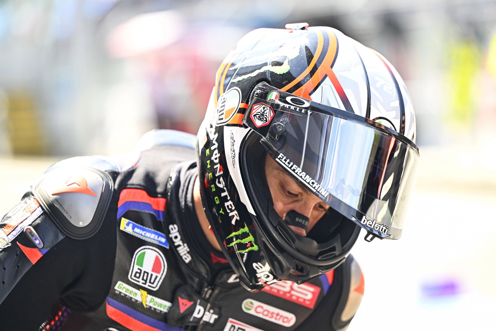 Marco Bezzecchi, 2026 MotoGP Dutch Grand Prix, pit lane. Credit: Gold and Goose.