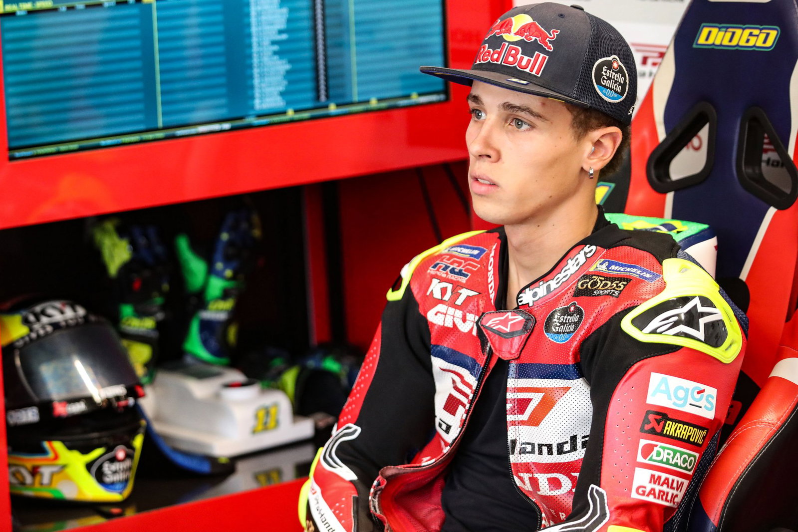 Diogo Moreira, 2026 MotoGP Dutch Grand Prix, pit box. Credit: Gold and Goose.