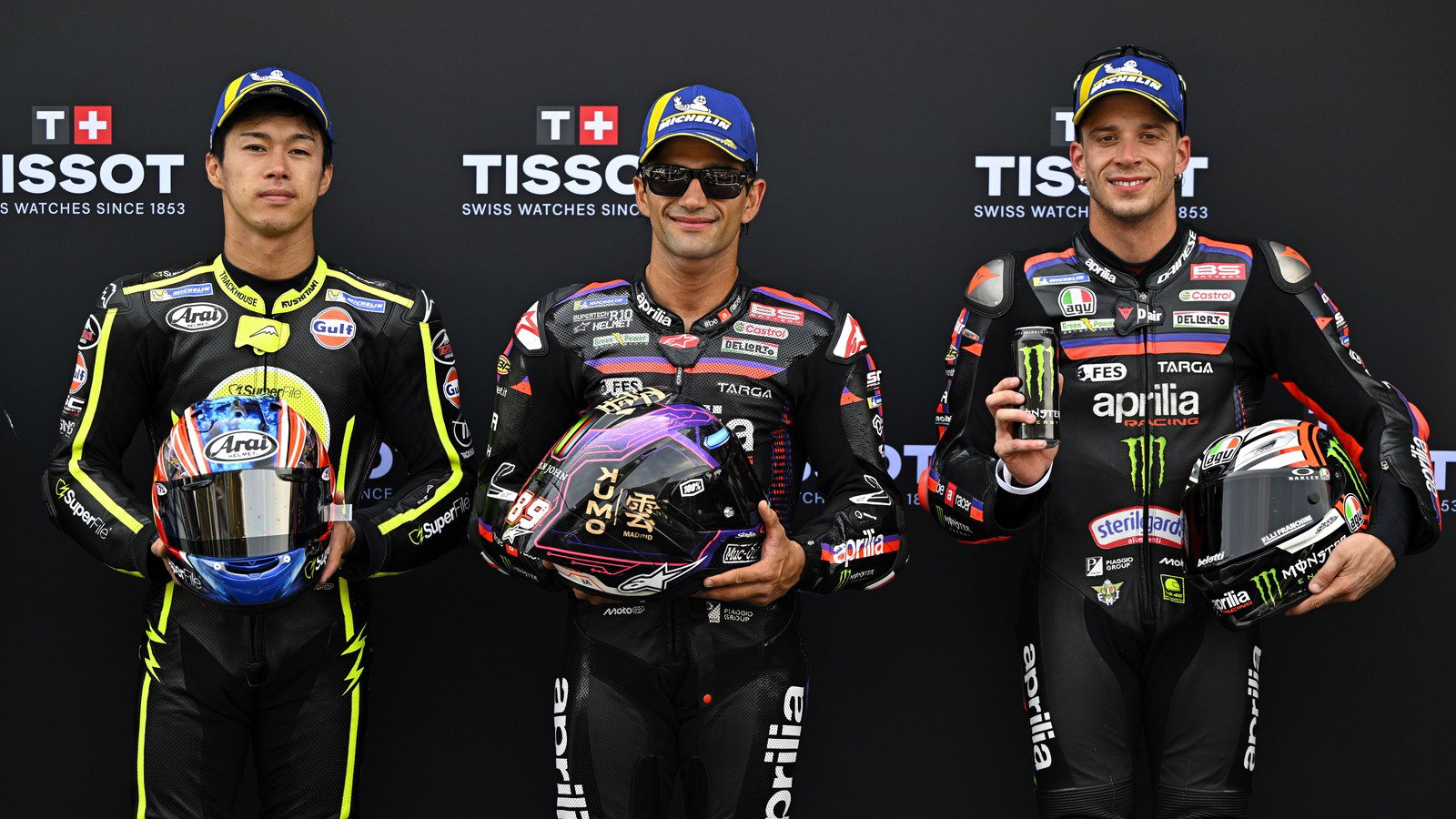Martin, Ogura, Bezzecchi, qualifying, 2026 Assen MotoGP. 