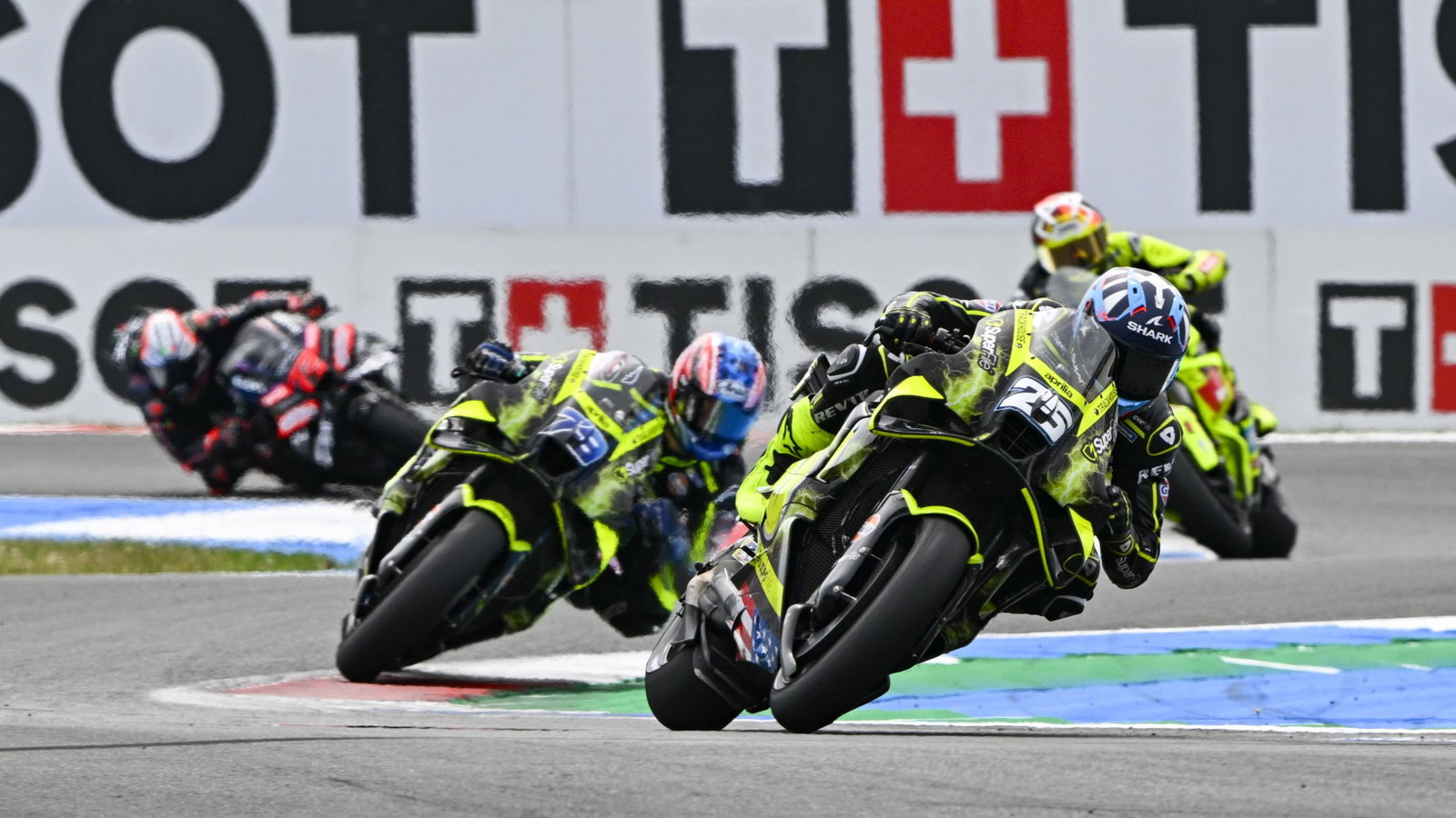 Raul Fernandez leads Ai Ogura, 2026 MotoGP Dutch Grand Prix, Sprint. Credit: Gold and Goose.