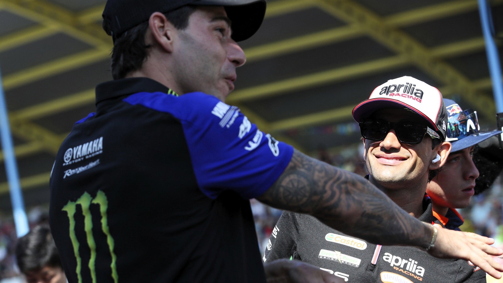 Augusto Fernandez, Jorge Martin, riders parade, 2026 Assen MotoGP. 
