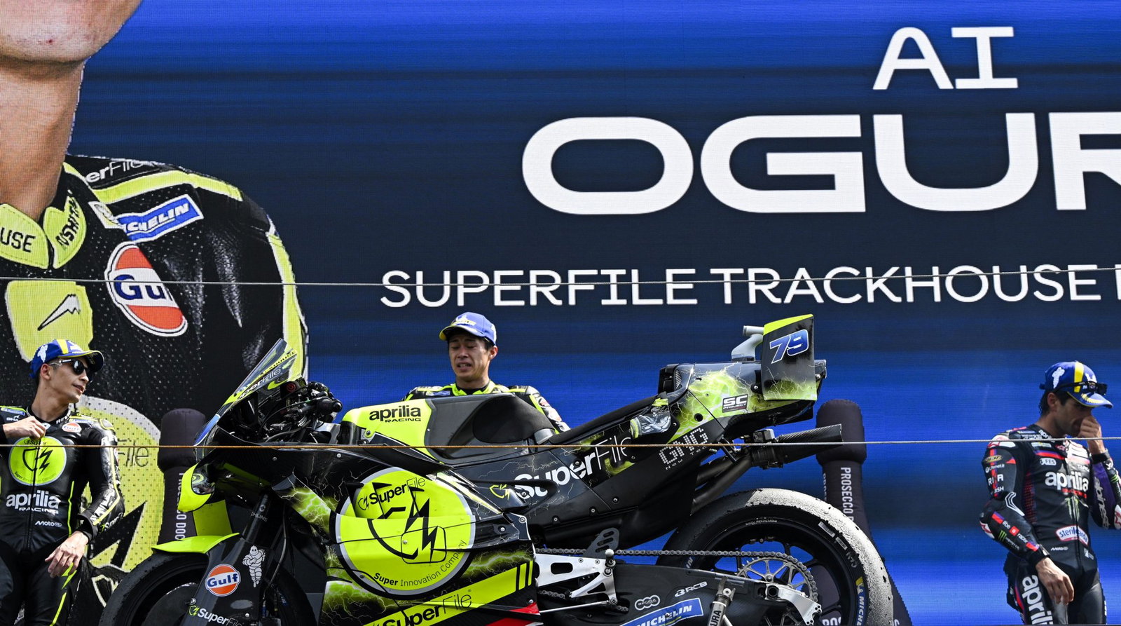 Fernandez, Ogura, Martin, 2026 Assen MotoGP. 