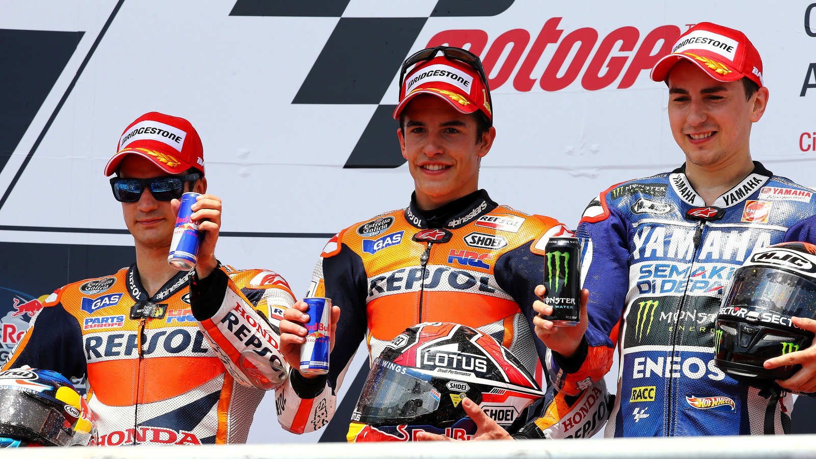 Marquez, Pedrosa, Lorenzo, COTA MotoGP 2013. 