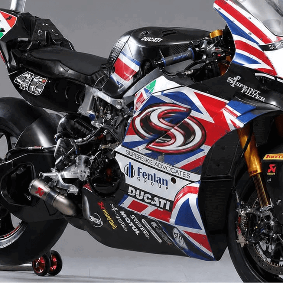 Superbike Advocates Ducati with Union Flag livery. Credit: Ducati UK.