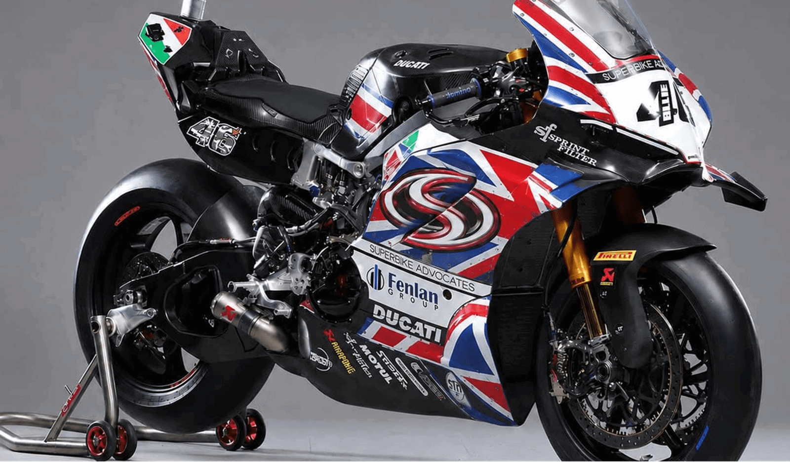 Superbike Advocates Ducati with Union Flag livery. Credit: Ducati UK.