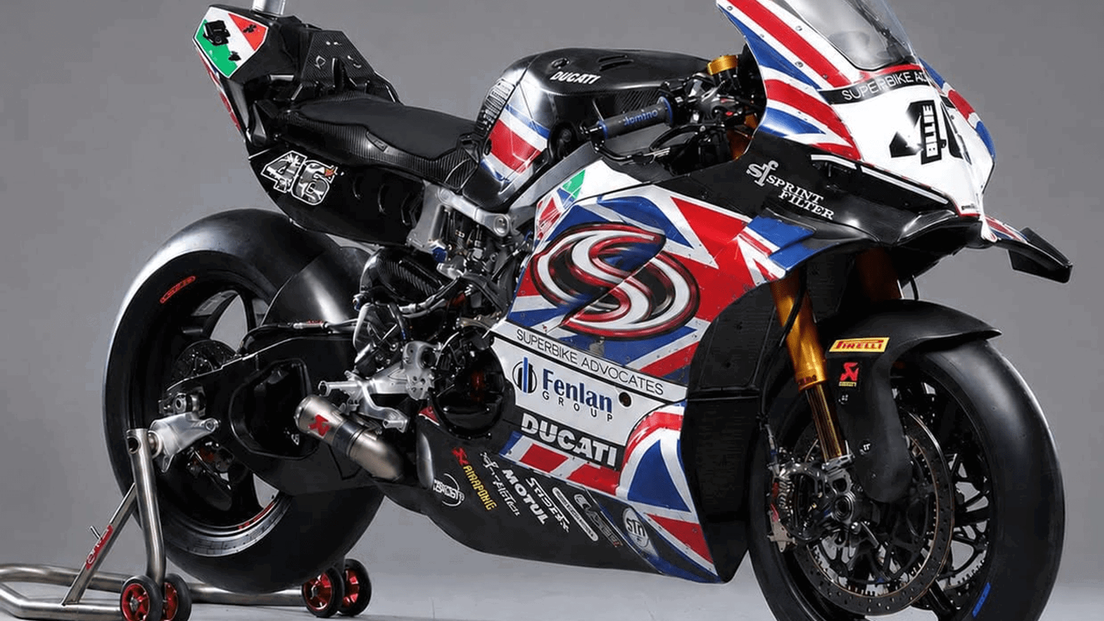 Superbike Advocates Ducati with Union Flag livery. Credit: Ducati UK.