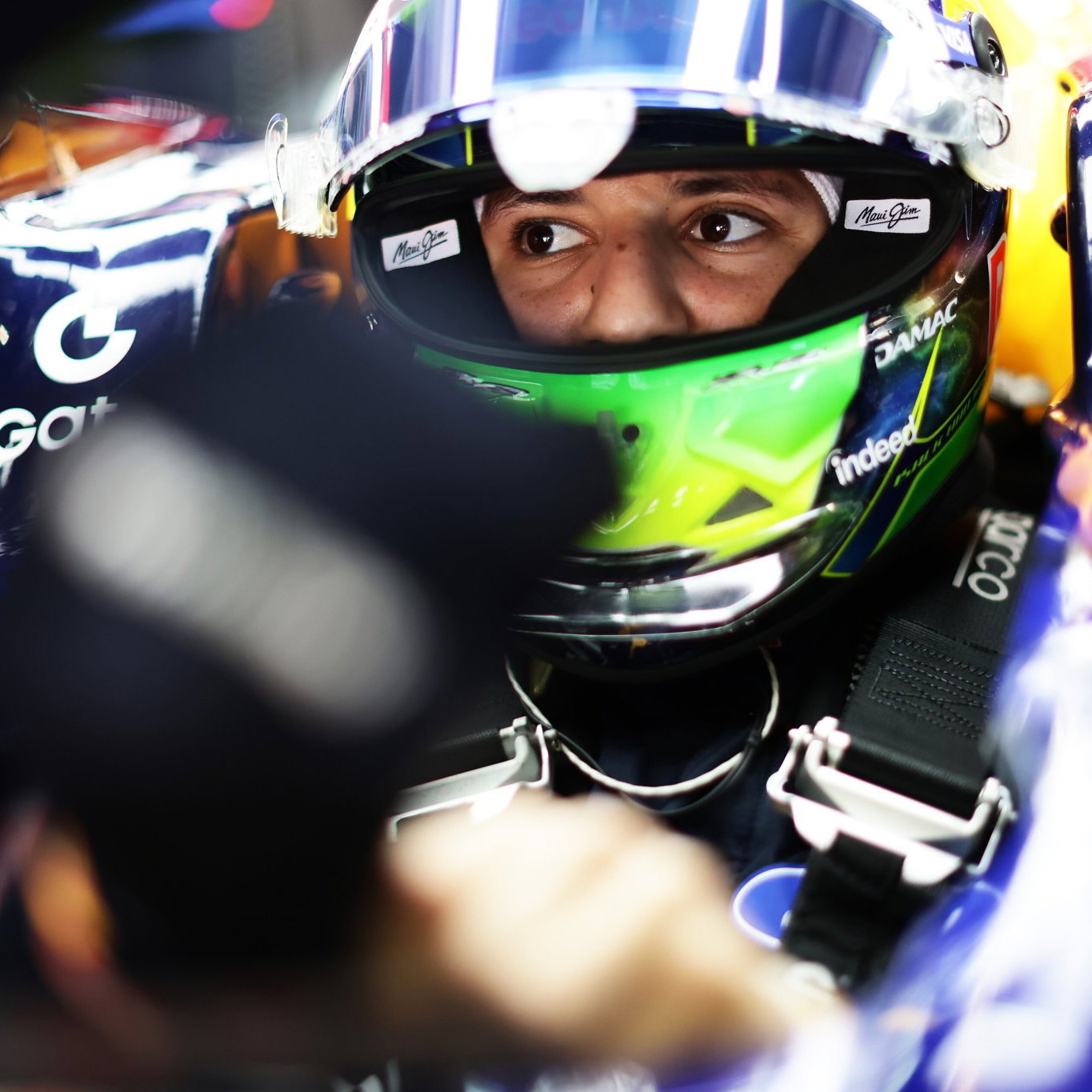 Hadjar had a go at Perez over team radio