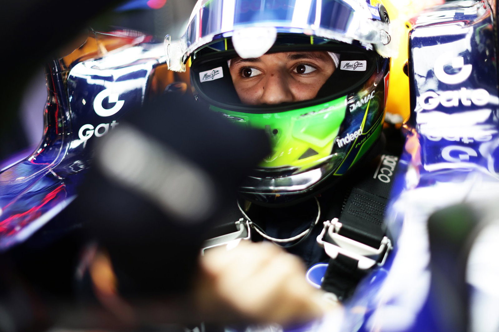 Hadjar had a go at Perez over team radio