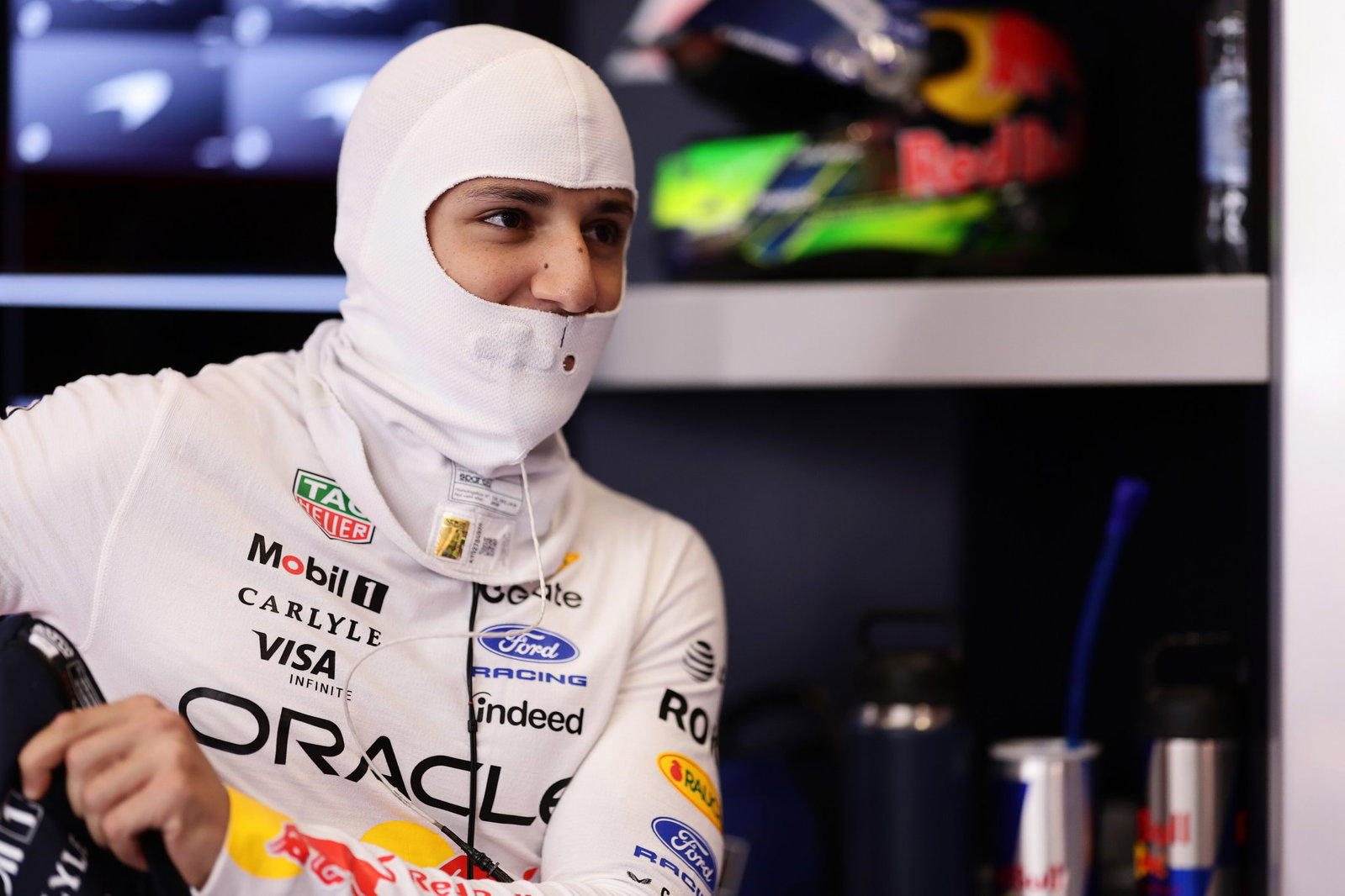 Hadjar took a strong sixth in his upgraded Red Bull