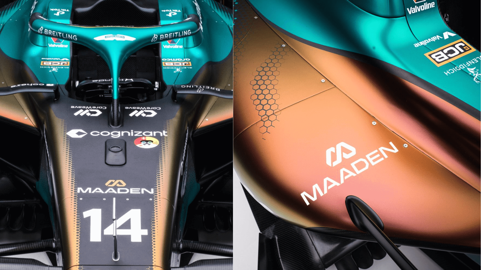 Aston Martin have gone with a striking copper livery