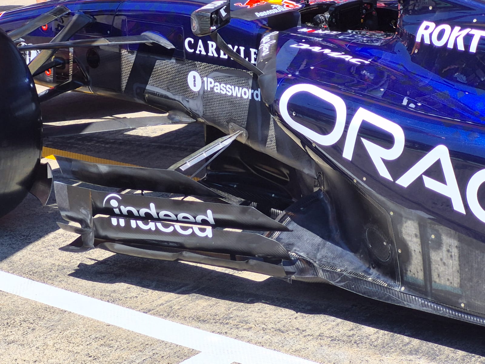 Detail of Red Bull's upgraded RB22 (image: Adam Cooper) 