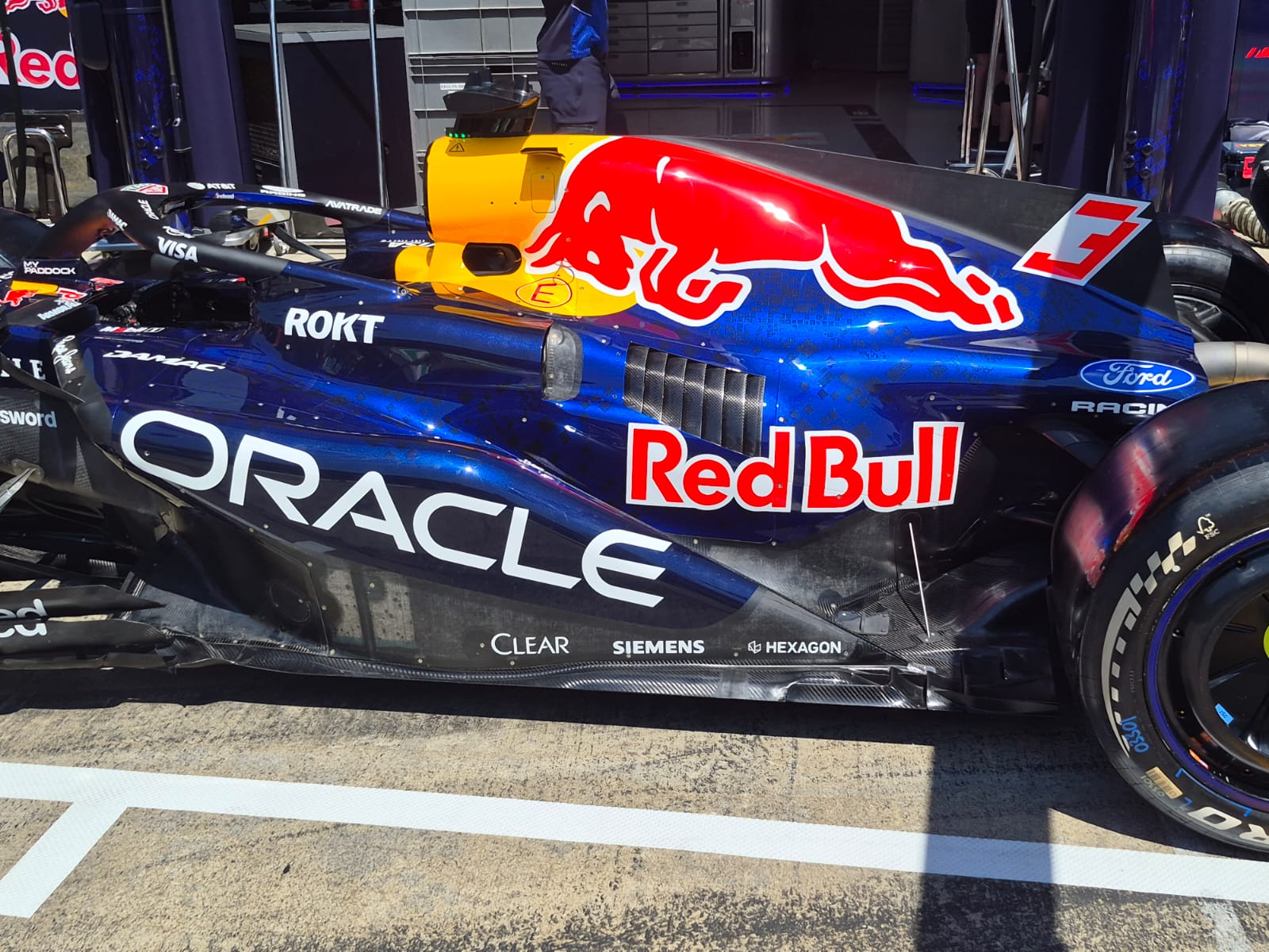Detail of Red Bull's upgraded RB22 (image: Adam Cooper) 